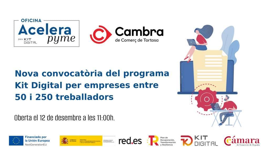 Nova Convocatòria De Kit Digital Per Empreses Entre 50 I 250 Treballadors